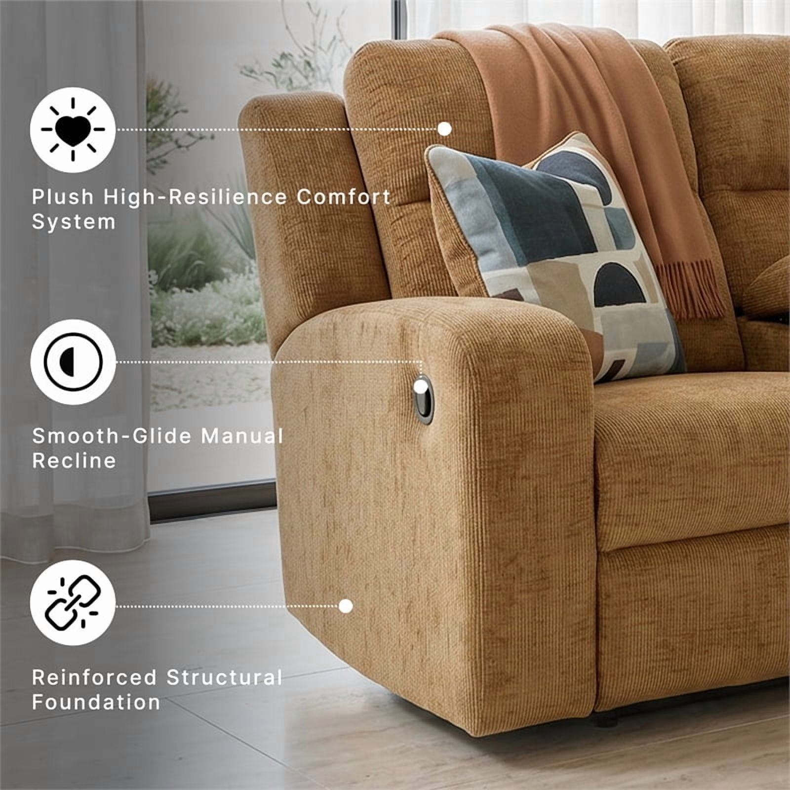 Signature Design by Ashley Furniture Kanlow Brown Reclining Loveseat
