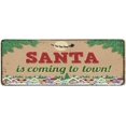 thumbnail image 1 of ABPHQTO Vintage Rusty Metal Sign Santa Claus is Coming to Town Extra Extended Large Gaming Mouse Pad Mat Escritorio Pad Teclado Mat 30x80 cm, 1 of 3