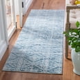 thumbnail image 2 of SAFAVIEH Martha Stewart Isabella Tazmin Diamond Runner Rug, Denim Blue/Ivory, 2'2" x 7', 2 of 11