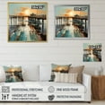 thumbnail image 4 of Designart "Coastalpier Pier Perspective Painting II" Nautical & Beach Wall Decor, 4 of 5