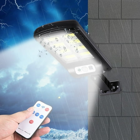

ZZkhGo Solar Lights Outdoor Solar Outdoor Lights Motion Sensor Solar Powered Lights IP65 3 Modes With Remote Control Wall Security Lights For Fence Yard Garden Patio Front Outdoor Lights