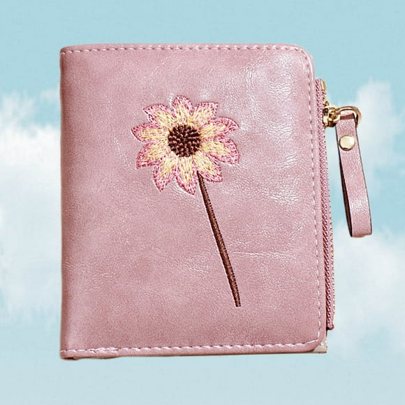 UPGRATOR womens pu wallet Wallet Slim Pink 1Pack for Christmas