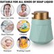 thumbnail image 5 of Dispensador de jabón de manos en loción de cerámica, bomba fácil de presionar, dispensador de desinfectante de manos para baño recargable, 5 of 5