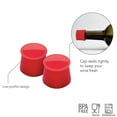 thumbnail image 4 of 2pk Tovolo Silicone Wine Caps Sealers Reusable Stoppers Seal Wine Bottles, 4 of 4