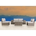 thumbnail image 2 of Living Source International 7-Piece Wicker/Rattan Sectional Set in Gray, 2 of 2
