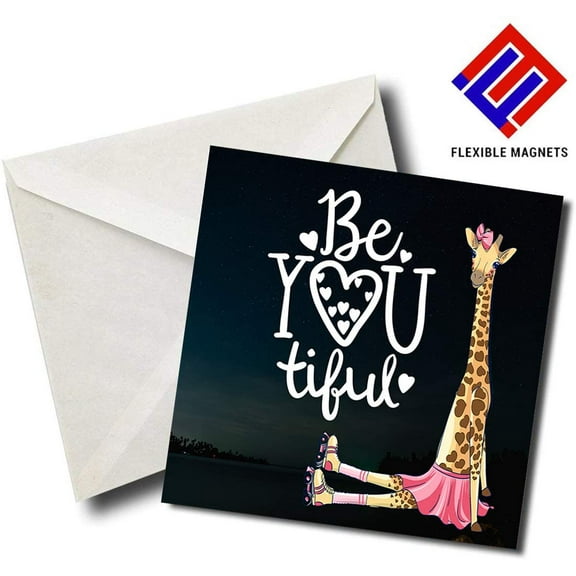 BeYOUtiful - Quote Magnet for refrigerator. Great Gift! By Flexible Magnets