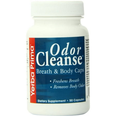 Yerba Prima Odor Cleanse, Breath and Body Capsules, 50 CT