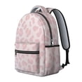 thumbnail image 2 of Pink and White Leopard Print Backpack for School, Cute School Bag with Adjustable Shoulder Straps and Padded Back, 15.3"x11"x7.1", 2 of 5