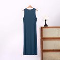 thumbnail image 6 of QIbmong Sleeveless Nightgowns for Women Henley Neck Maxi Summer Dress Casual Comfy Loose Fitted Loungewear(XXXL,Army Green), 6 of 9