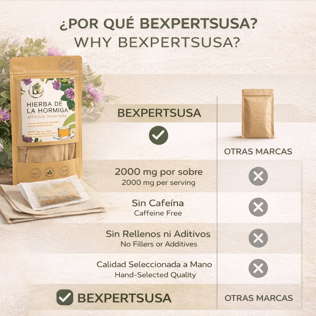 Hierba de la Hormiga (Trailing Windmills) Herbal Tea - 24 Premium Tea Bags (2000mg per Bag) - Authentic 100% Natural Mexican Botanical - Caffeine-Free, Vegan & Non-GMO - Traditional Support for Metab