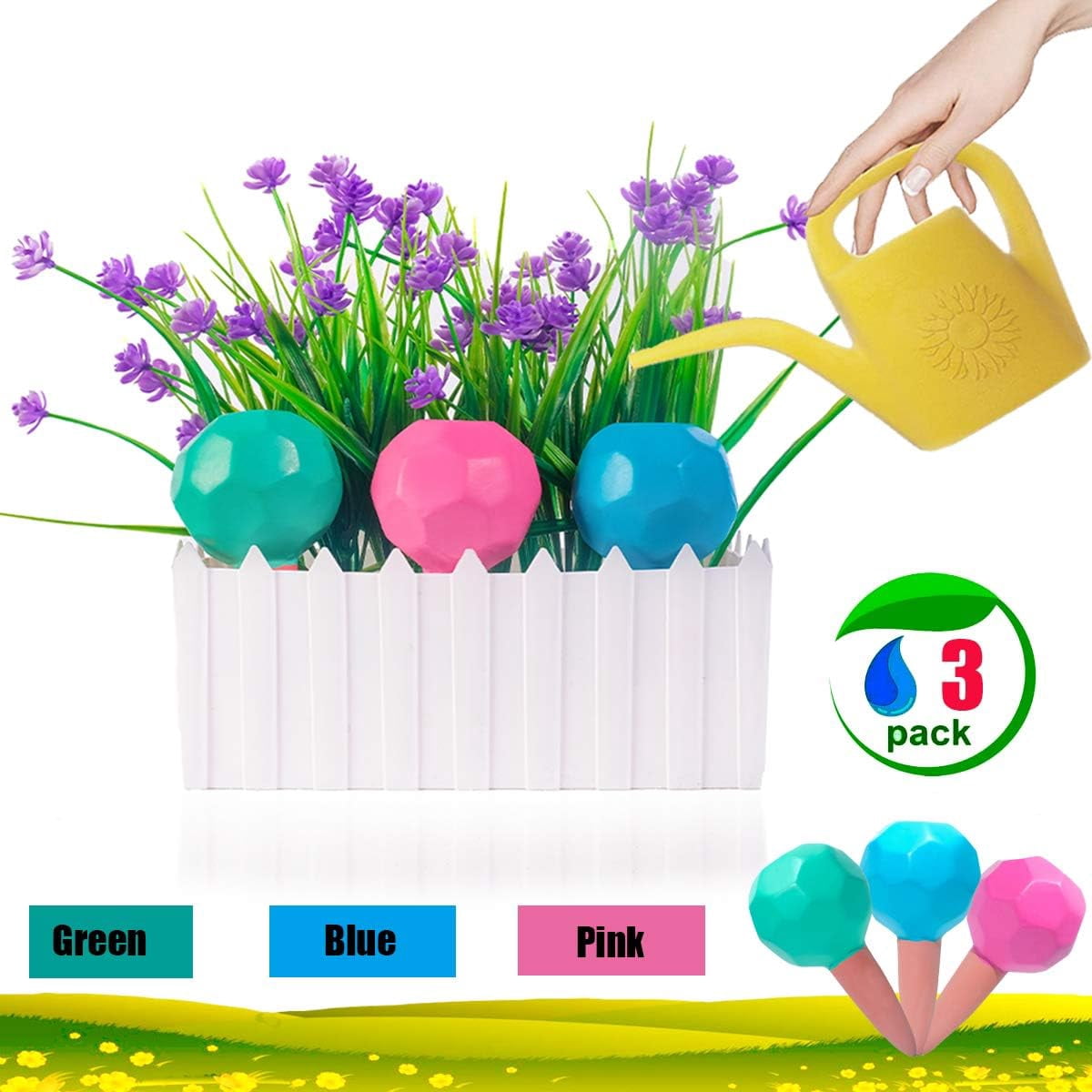 Self Watering Spikes, Automatic Plant Watering Can Sustained Moist Roots for Plant Healthier for Indoor and Outdoor Hanging Planters Keep You Good Holiday