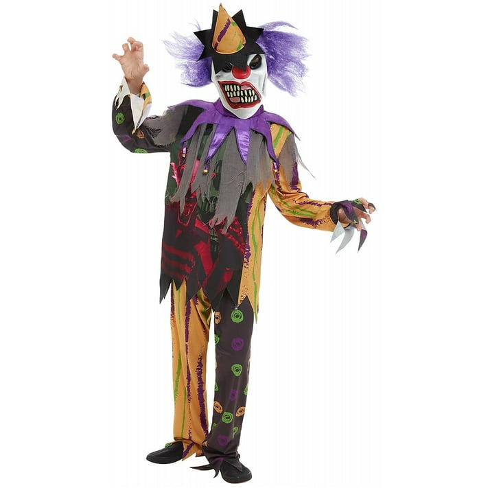 Scary Clown Adult Costume - Medium - Walmart.com