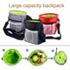 thumbnail image 4 of Bolsa de comida para perros gris, bolsa de adiestramiento para perros, bandolera ajustable para llevar juguetes y golosinas. JM, 4 of 5