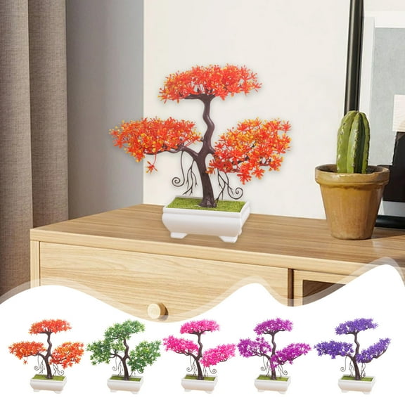 PALIFEUR Fake Plants Eucalyptus Stems Potted, No Fade Artificial Plants Indoor, Plastic Faux Plants Indoor for Home Desk, Bedroom Table, Bathroom, Kitchen, Realistic Fake Plant