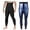 Blue, variant on Casual Pants for Men, Men's Casual Pants Sweat Inducing Abdomen Waist Shaping Tights Fitness Body Training Yoga Pants Silver L