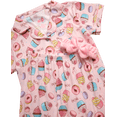 thumbnail image 3 of dELiA*s Girls Pajama Set Soft Cozy Button Down Sleepwear Pajamas for Girls with Spa Headband 2 Piece, 3 of 7