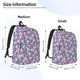 thumbnail image 2 of Disketp Skull Mochila de Lona Estampada, Mochila Escolar de Viaje Ligera para Estudiantes y Portátil-Small, 2 of 5