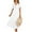 White, variant on Munlar Womens V Neck Sundress Beige A-line Flowy Short Sleeve Midi Dress Summer Ruffle Dress for Women
