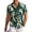 Green - Palm Tree, variant on Men's Hawaiian Beach Shirt Short Sleeve Floral Button Down Holiday Shirts S-XXXL