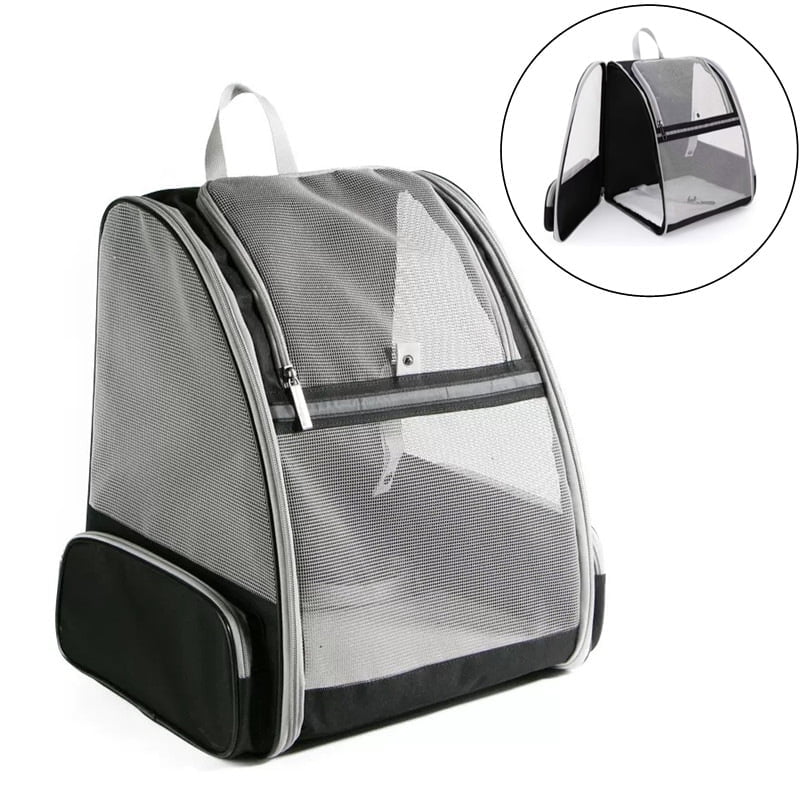 Collapsible Cat Carrier Backpack, Pet Travel Backpack Carrier for Small Dogs, Puppies, Kittens & Bunnies, Holds Pets Up to 15 Lbs