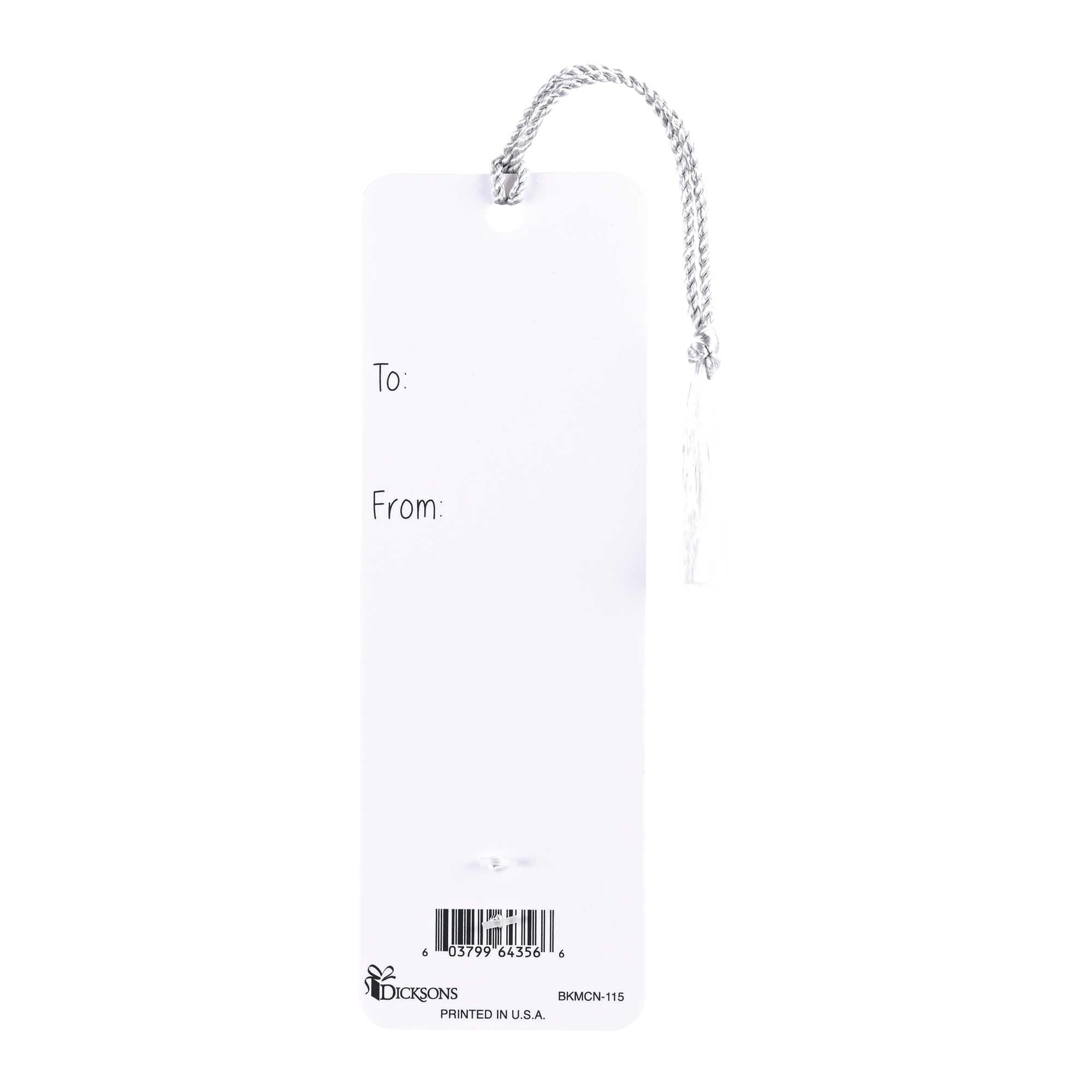 Dicksons Love is in The Hair - #1 Hair Stylist, White 6 x 2 Inch Paper Tassel Bookmark with Coin; Pack of 15