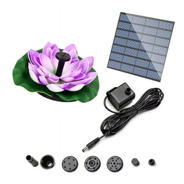 Solar Fountain Pond Outdoor Bird Bath Fountains Solar Power Floating Garden()
