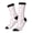 3 Black, variant on Easter bunny footprint Print Adult Socks for Men & Women,Calf Socks, Ankle Socks,Boots Socks,Breathable Casual Sock,Unisex Crew Socks