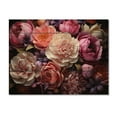 thumbnail image 3 of Designart "Peonies In Asian Painting IV" Asian Art Print on Natural Pine Wood, 3 of 5