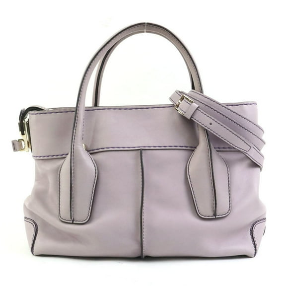 Pre-Owned Tod's Handbag Shoulder Bag Leather Purple Women's 55979a (Good)
