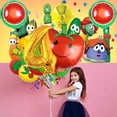 thumbnail image 4 of VeggieTales in the House Party Supplies Decor 4th Kit Balloons Birthday Cake Topper Banner Backdrop Decorations, 4 of 6