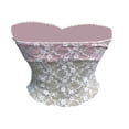 thumbnail image 4 of Parte Superior Del Tubo Top bandeau con lazo de encaje Y2k Ygjytge para Mujer Blanco T S, 4 of 9