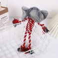 thumbnail image 1 of Plush Dog Chew Toy, Durable Squeaky Dog Toys Cute Rope Animal Dog Toy With Rope, 1 of 5