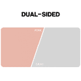 thumbnail image 2 of Leather Desk Pad Protector,PU Leather Dual Side Large Mouse Pad, Non-Slip and Waterproof Writing Mat 31.5" x 15.7", Laptop Desk Table Protector for Office Work and Home Decoration (Pink + Gray), 2 of 7