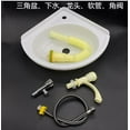 thumbnail image 1 of Miangastore Wall Mounted Bathroom Sink: Space Saving Plastic Corner Washbasin With Triangular Design For Office Home Hotel Restrooms, 1 of 8