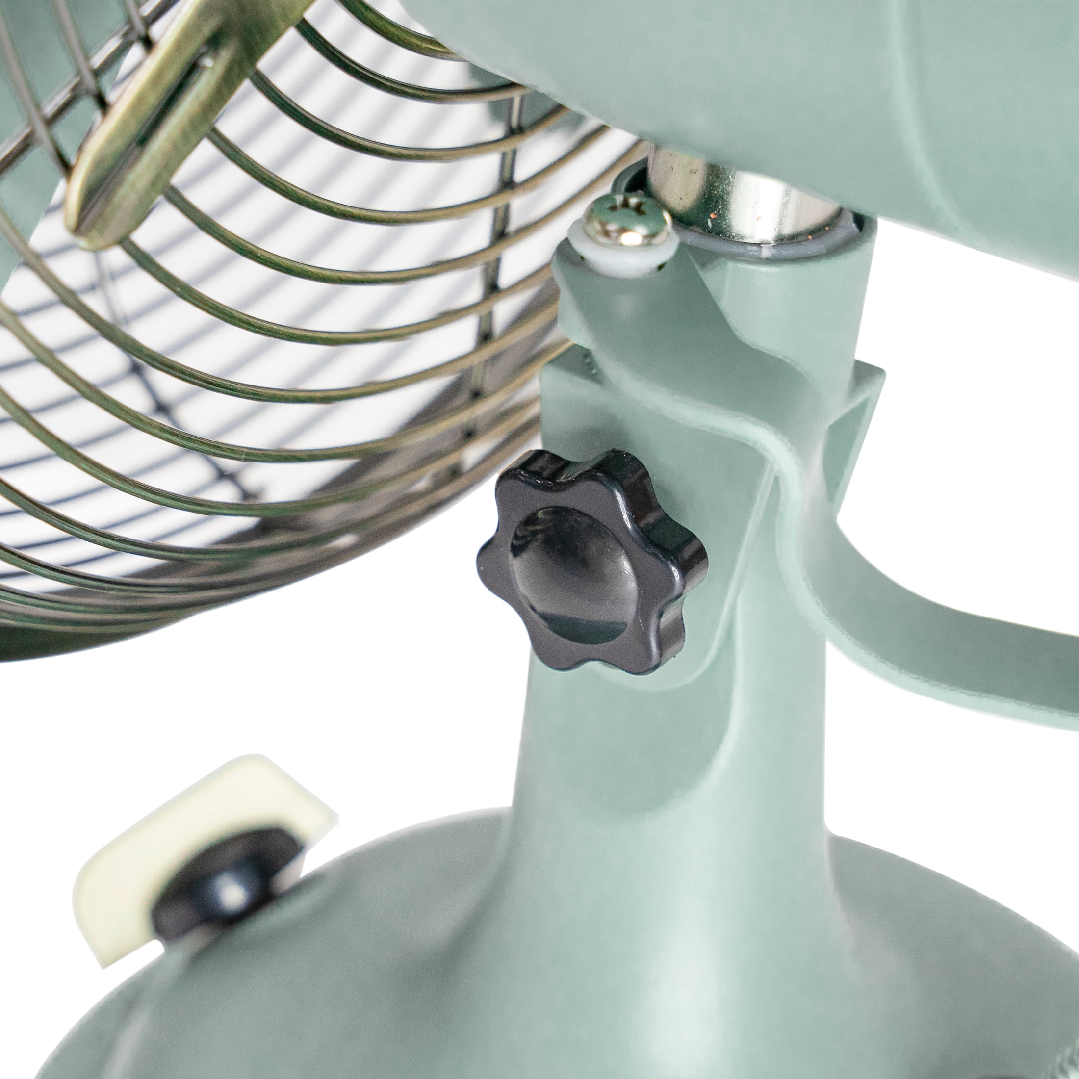 Better Homes & Gardens New 8 in Sage Vintage Table Fan with Oscillation
