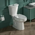 thumbnail image 3 of TICOZE Tall Toilet 17 Inch, ADA High Toilets, Chair Height, Comfort Elongated Bowl Heigh 17", Seat Height 18", Two-Piece Dual Flush 1.1/1.6 GPF, 12 Inch Rough-in, White Color, for Bathroom, 3 of 10