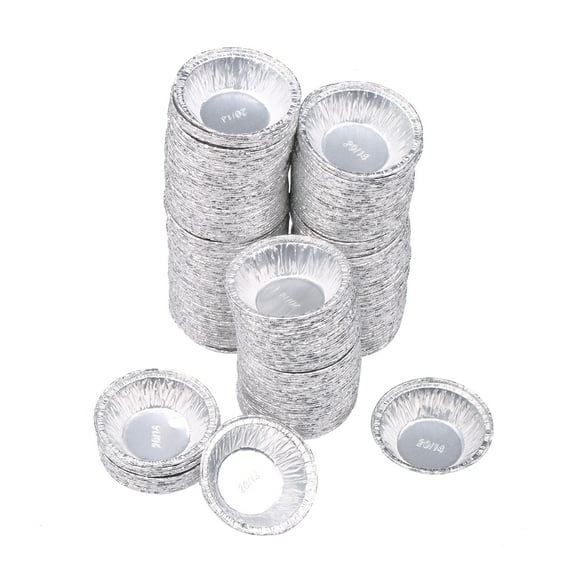 Amdohai Egg Tart Mould Portuguese Custard Tarts Pan Tart Molds Tin foil Baking Tartlet Pan Versatile Mini Round Tart Pans 250pcs