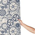 thumbnail image 3 of Shower Curtain, Casual gear Pattern Waterproof Fabric Plastic Shower Curtain, Drying Fast Bathroom Curtain with 9 Buttonholes, Ruffle Shower Curtain 60x72in, 3 of 8