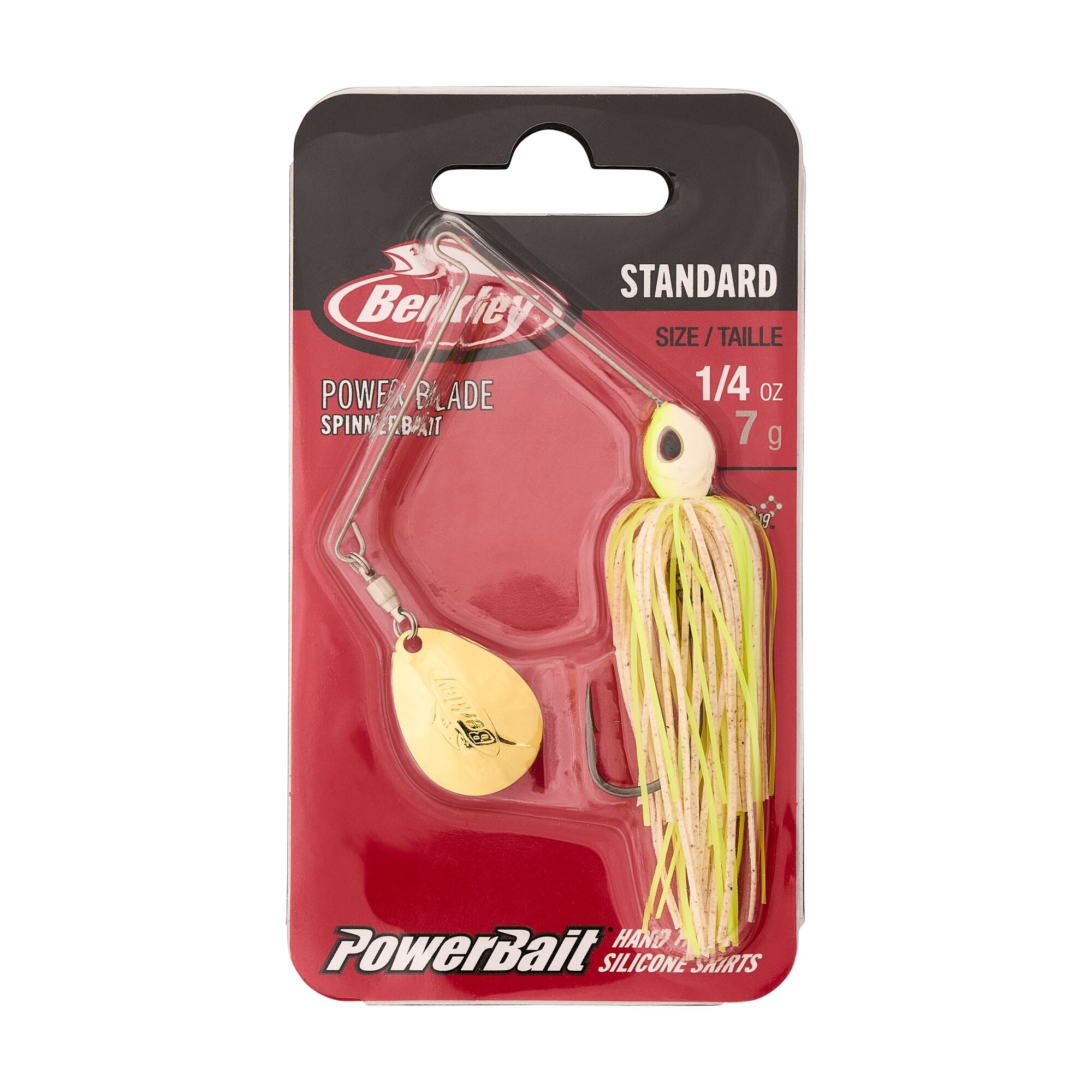 Berkley Power® Blade Standard, Spinnerbaits, White Chartreuse/Gold (1 Count)