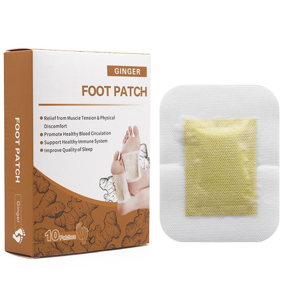 10Pcs Foot Pads Ginger Lavender 2in1 Foot Pads for Better Sleep