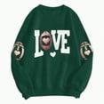 thumbnail image 4 of Towmus Womens Fall Winter Sweatshirt Shirts Graphic Sweatshirts Casual Long Sleeve Round Neck Sweatshirts Letter Printed Loose Top ffor Women Loose Fit, 4 of 6