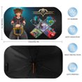 thumbnail image 2 of Kingdom Hearts Sombrilla Solar para Auto - Protector de Parabrisas Plegable | Cortina Solar Delantero | Bloqueo UV y Aislamiento de Calor 133x73cm, 2 of 6