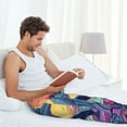 thumbnail image 5 of Bingfone Hip-Hop DJ Dolphin Mens All Over Print Sleep Pajama Pants-XX-Large, 5 of 5