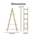 thumbnail image 3 of Universal Expert Abacus A-Frame Ladder Bookshelf, Oak and White, 3 of 3