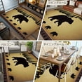 thumbnail image 6 of 6x9Ft Area Rugs Black Bear Non-Skid Rubber Backing Large Rectangle Rugs - Living Room Bedroom Home Office, Vintage Animals Farmhouse Pine Brown Forest Indoor Floor Mat Carpets Washable Rug, 6 of 9