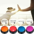 thumbnail image 4 of Botón de comunicación para mascotas Altavoz para perros Entrenamiento Juguete parlante Grabación Sonda Caja para apretar Voz 1 paquete Azul oscuro, 4 of 5