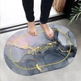 thumbnail image 4 of Rongfmy 60x40cm Shower Rug Carpet Rubber Backed Quick Dry Soft for Entrance Kitchen bathroom, 4 of 9