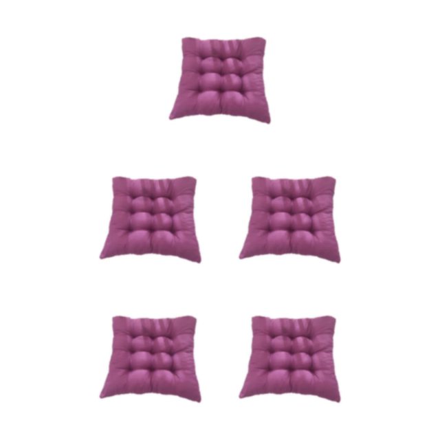 serony Waterproof Seat Cushion For Outdoor Activities Breathable Polyester Fabric Pearl Filling Polyester Fabric Is purple 5Set
