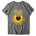 thumbnail image 4 of DPTALR T-Shirt Décontracté à Manches Courtes Imprimé Lettres Col Rond Ample pour Femmes, 4 of 6