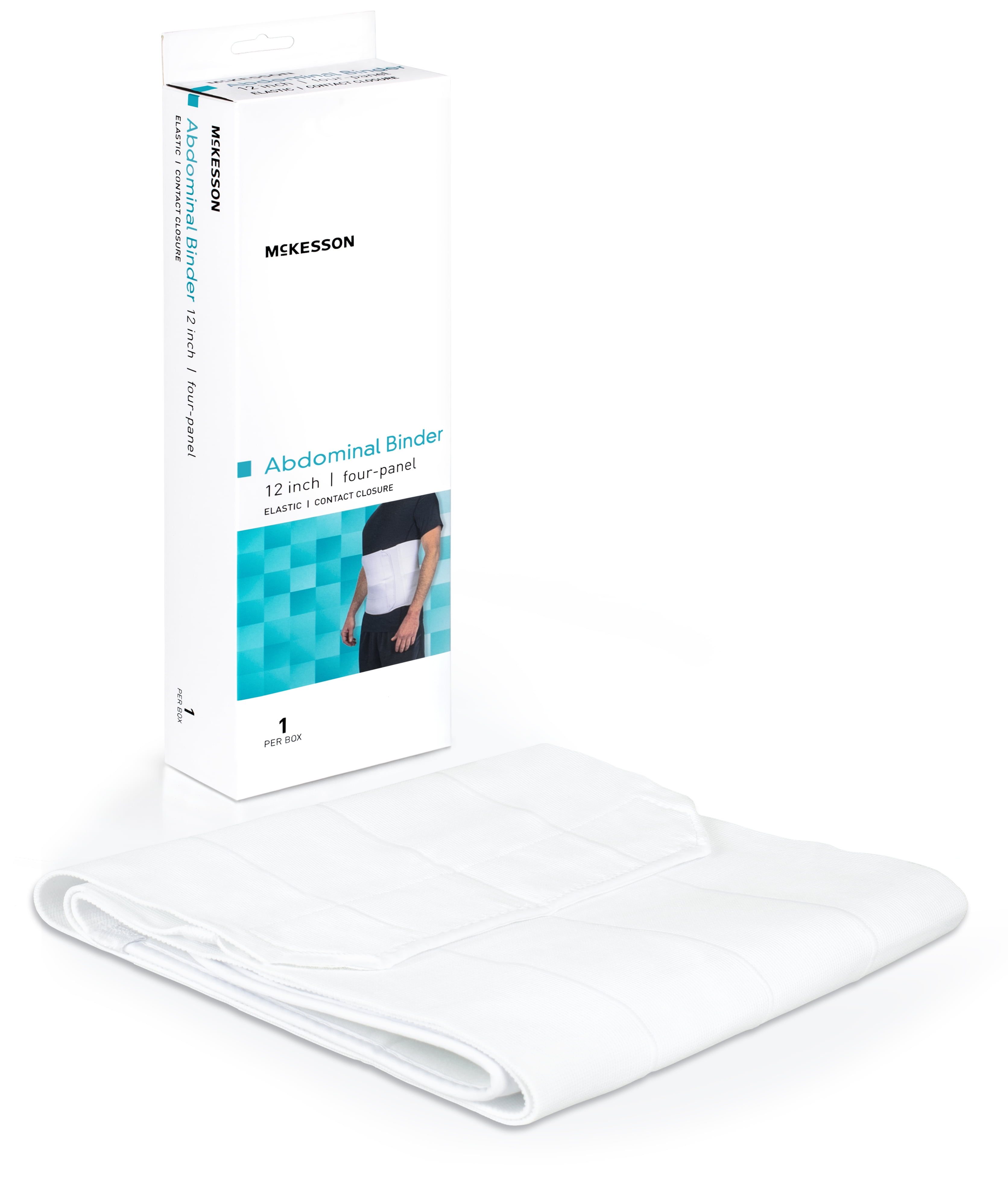 McKesson White Abdominal Binder Large,X-Large 62 to 74 Inch Waist Circumference Adult User 155-79-89220